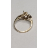 Image 3 : 10K Yellow Gold Semi-mount Ring With Clear Accent Stones - Size 6.5 - Weight: 1.9g