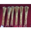 Image 6 : Gold Colored Silver Plated Silverware Set