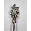 Image 5 : Very Nice Intricately Designed 80% Silver Spoon Ft. Milkmaid & Steers ~ MARKED "800W" ~ 19 Grams!