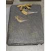 Image 5 : Gorgeous Hand Painted Henry Edinger Slate With Wood Back Bird Paintings