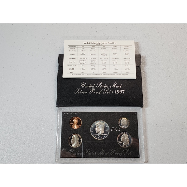 1997 United States Mint Silver Proof Set