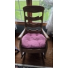 Image 1 : Louisville Home Pickup - Vintage Solid Oak Rocker / AS IS - See Description