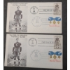 Image 1 : (2) Jim Thorpe Hall of Fame First Day Stamp Cover Envelopes 