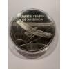 Image 2 : 2000 U.S. 4 Ounce .999 Fine Silver Eagle Round Layered With Platinum - Mint Condition