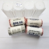 Image 1 : Four Assorted $25.00 Rolls of United States Dollar Coins - Total FV: $100.00