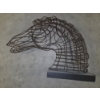 Image 5 : *Pick Up At Mantua Home-No Shipping Available* Eye Catching 20''x37'' Wire Sculpture Horse Head Bust