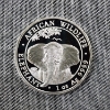Image 1 : One Troy Ounce .9999 Fine Silver 2021 African Wildlife Elephant ~ 100 Schillings