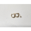 Image 1 : Pair of 14K Gold Diamond Hoop Earrings and One Loose 14K Gold Earring - TW: 4.9g