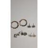 Image 2 : (4) Pairs Of Women's Sterling Silver Earrings - Total Weight: 14.3g