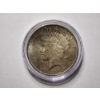 Image 1 : 1922 United States 90% Silver Peace Dollar In Protective Capsule ~ Minted in Philadelphia
