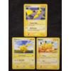Image 1 : Three Assorted Vintage PIKACHU Pokemon Trading Cards Dating Back to 2006 