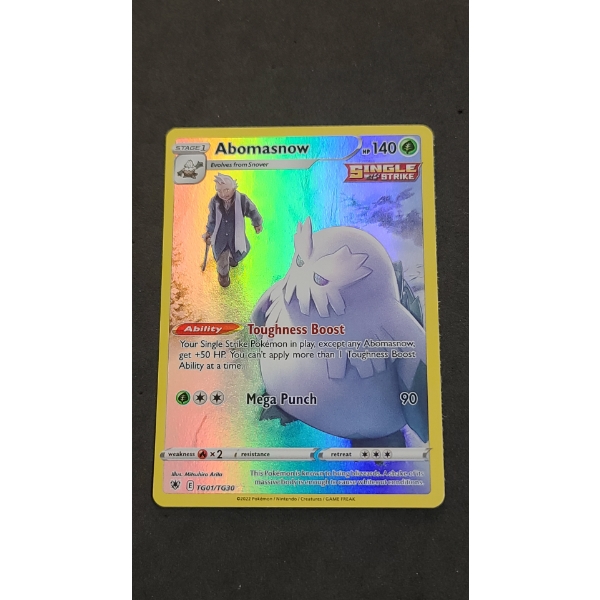 2022 Abomasnow E TG01/TG30 Rare Holo Pokemon Trading Card
