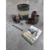 Image 1 : Vintage Collectables Including Stoneware Crocks, 5 Gallon Metal Bucket, Oil Cans & More 
