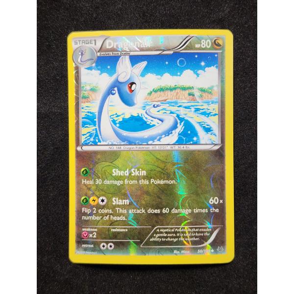 Dragonair 50/108 Reverse Holo Vintage Pokemon Trading Card