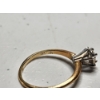 Image 5 : Gorgeous 14K Gold Solitaire Diamond Ring - Size 5 - TW: 1.7g