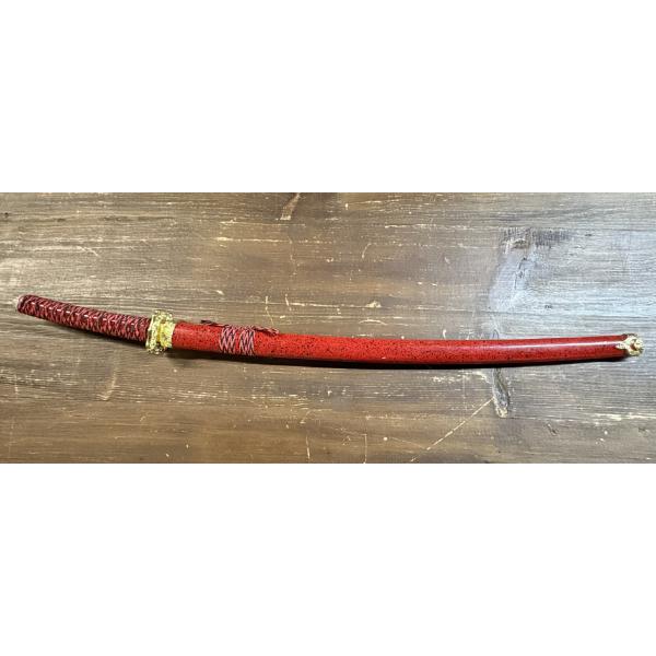 Samauri Sword with Red Scabbard - ~37.5 Inches