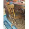 Image 4 : Maple Wood Kitchen / Dining Room Table With 4 Chairs & 16" Leaf,  45" 