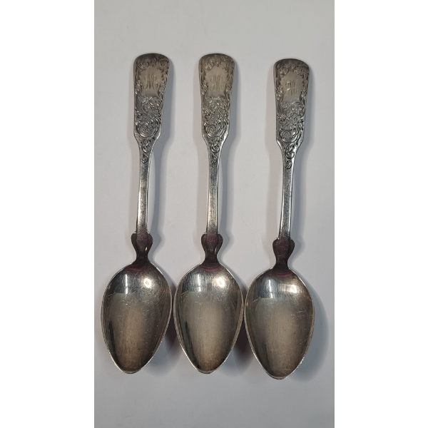 (3) Vintage Sterling Silver Towle Dessert Spoons - Total Weight: 87.1g