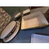 Image 3 : Louisville Home Pickup - Temptations Ovenware - Covered Dishes - Wicker Lined Metal Trays -More