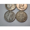 Image 4 : $3.00 Face Value of Assorted U.S. 90% Silver Half Dollars: Franklin & Walking Liberty