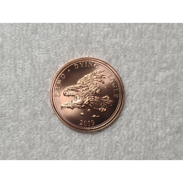 Zombucks 2019 "The Dying Eagle" 1 Oz .999 Fine Copper Round - Currency of the Apocalypse
