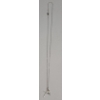 Image 2 : Sterling Silver Cross & Feather Diamond Pendant On 17.5" Necklace - Weight: 3.1g
