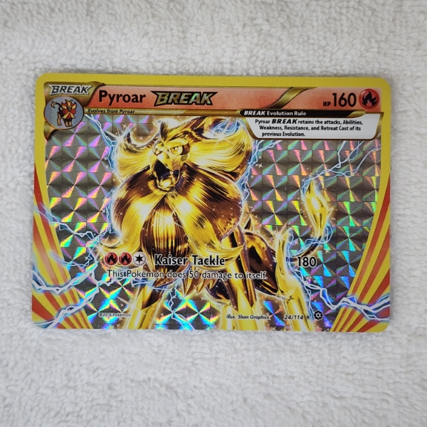 Pyroar BREAK 24/114 HOLO RARE Vintage Pokemon Trading Card