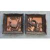 Image 1 : PICKUP IN CANTON - Two Unique Vintage 9''x9'' Copper Accent Wall Hanging Pictures