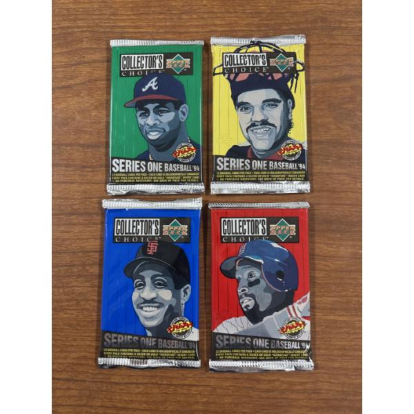 4 - Unopened 1994 UPPER DECK Wax Packs Baseball Cards - 15 Cards Per Pack - Mint Condition