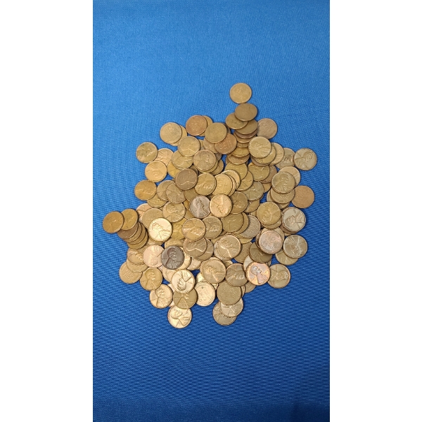 1955 Lincoln Wheat Pennies - Face Value: $1.43