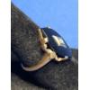Image 4 : Vintage 10K Marquise-Cut Black Onyx And Diamond Ring - Size 6 - Weight: 3.1g
