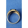 Image 9 : Men's 10K Gold Ring With Black Onyx - Size 10 - Weight: 4.8g