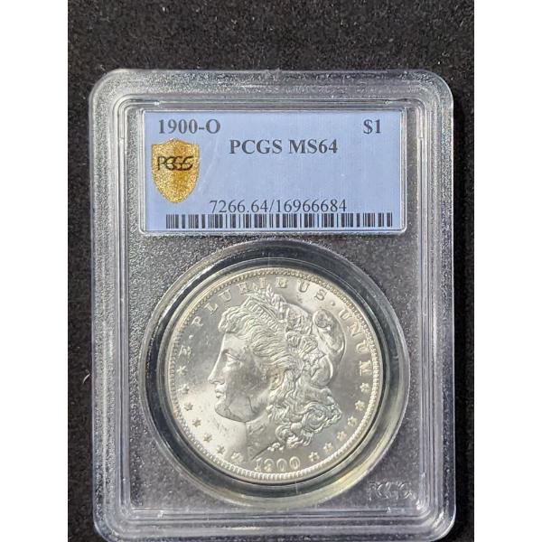 1900-O PCGS Gold Shield MS64 90% Silver Morgan Dollar 