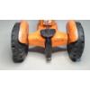 Image 5 : Vintage 10" Orange Louis & Marx Co Tin Toy Tractor 