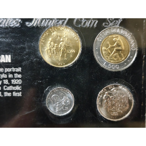 Coins of the Vatican City Acrylic Display From 1996 By SSCA ~ 4 Coin Display!