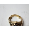 Image 6 : 10K Gold Ring with Large Topez and Diamond - Size 8 - Total Weight: 6.2g