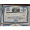 Image 4 : Lot of Six 1960's Grand Union Company 100 Shares Stock Certificates 