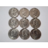 Image 1 : $9.00 Face Value of Assorted Years Eisenhower Clad Dollars
