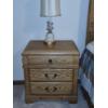 Image 2 : Solid Oak Night Stands - Matching Sleigh Bed 26 x 17 x 29 each See Pics