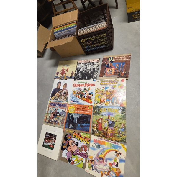 *Pick Up At Mantua Home-No Shipping Available* Rare Vintage Vinyl Record Collection Including Disney