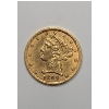 Image 1 : United States 1899 $5 Liberty Head Half Eagle 90% Gold - AGW: 0.2419oz