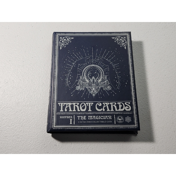 Limited Edition! Tarot Cards The Magician 2021 Niue 1 oz .999 Fine Silver Bar