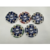 Image 1 : 5 - RARE Kansas City Royals Baseball Clay Poker Chips - Mint Condition - Complete Set
