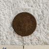 Image 2 : Five Vintage US Indian Head Cents in Cardboard Holders from 1860 to 1906 AFV $.05