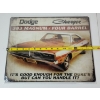 Image 2 : Dodge Charger Collectible Metal Sign 15x12in