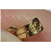 Image 3 : 14K Gold Floral Chased Cross Pendant - Weight: 0.6g