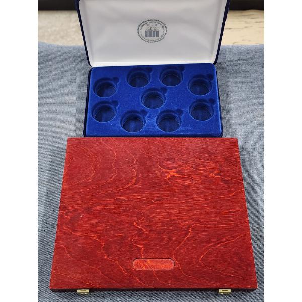 Two Coin/Stamp Collectors Display Boxes ~ Two Different Sizes & Styles