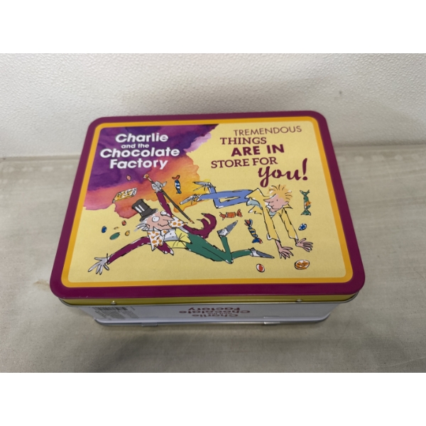 Charlie And The Chocolate Factory Metal Lunch Box - Measures Approximately 8 x 6 x 4 -Brand New 