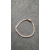 Image 6 : 10K Gold Bracelet With Pink & White Stones Total Weight: 8.4 Grams