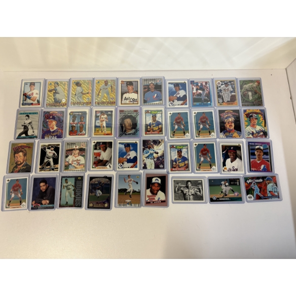 Topps Baseball Trading Cards - Set of 40 Cards - 1980's-1990's